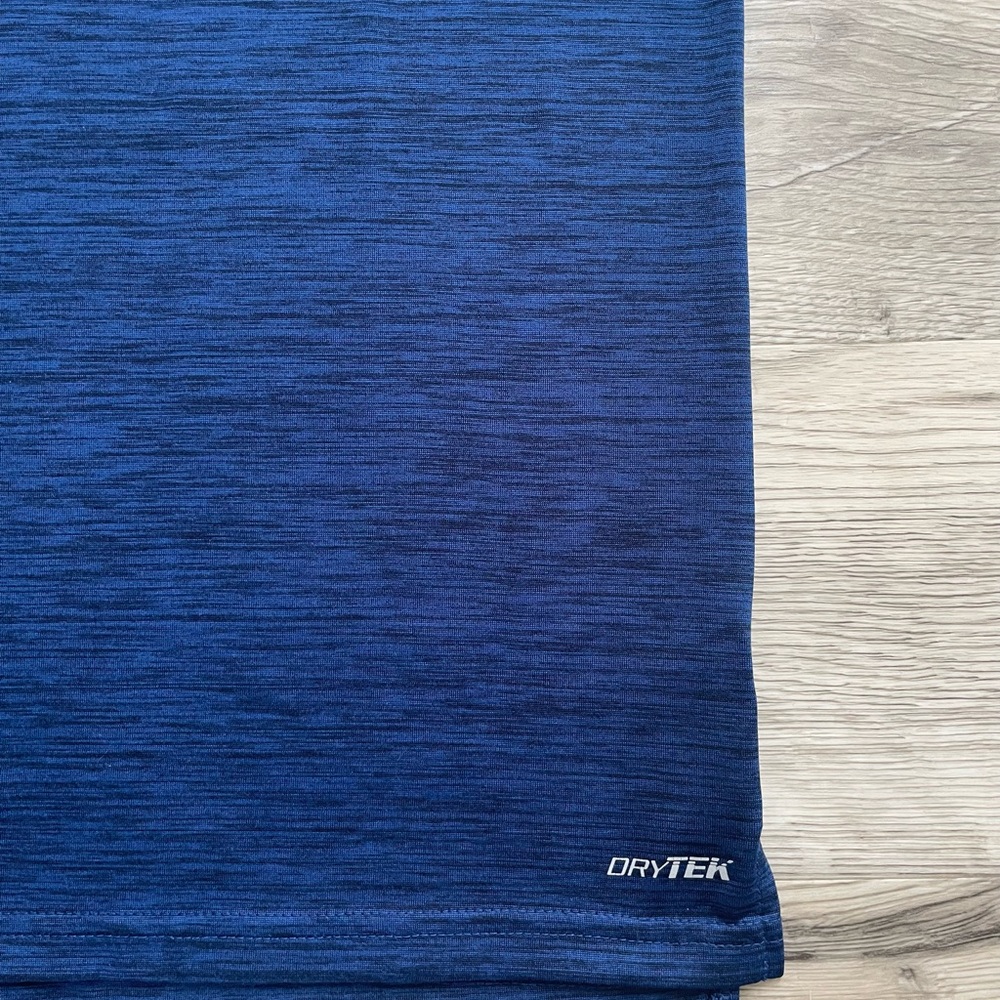 3/$30 | Tek Gear Dry Tek | Navy Heather Performance Polo for Boys | M (10-12) - Picture 6 of 7
